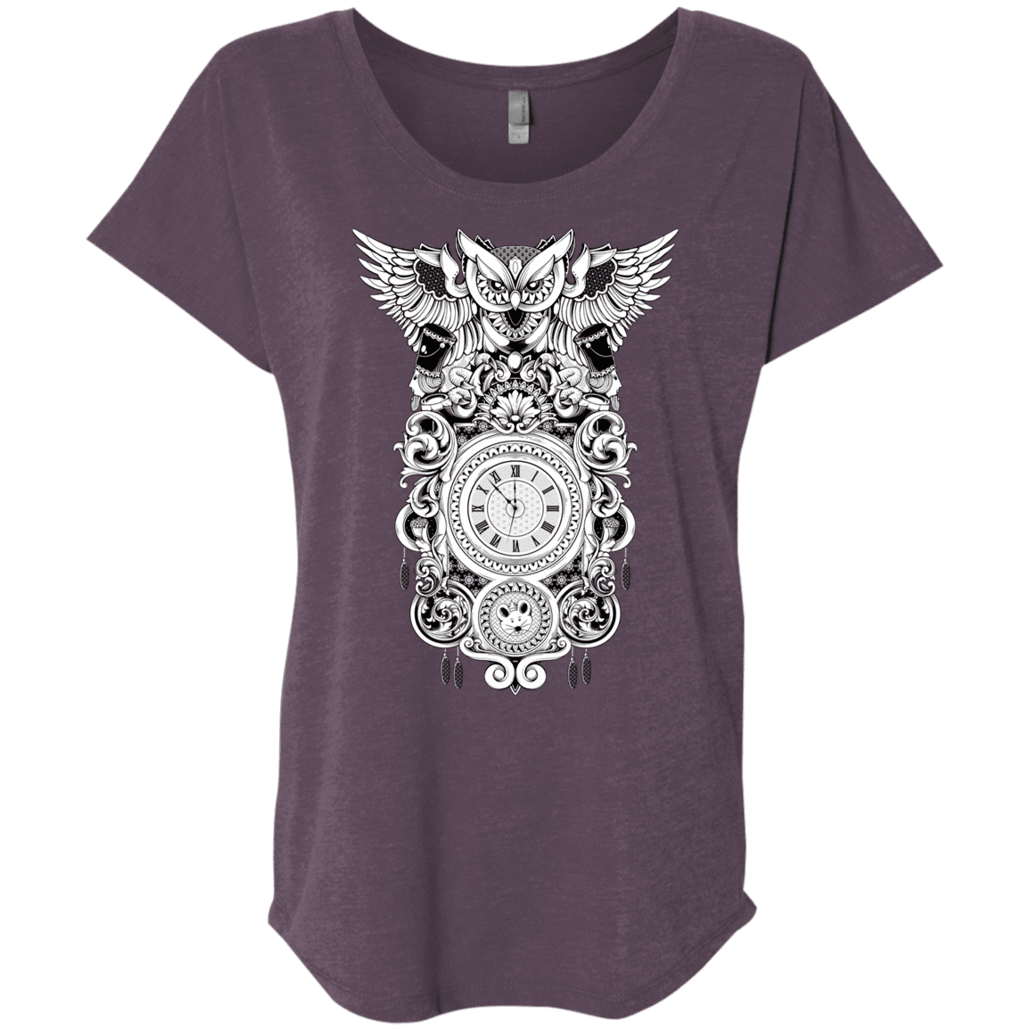 T-Shirts Vintage Purple / X-Small Forbidden Dream Triblend Dolman Sleeve