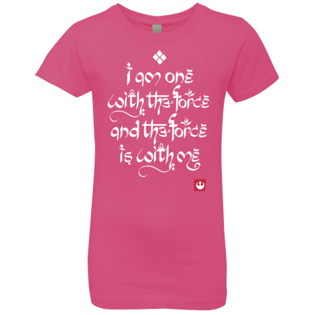 T-Shirts Hot Pink / YXS Force Mantra White Girls Premium T-Shirt