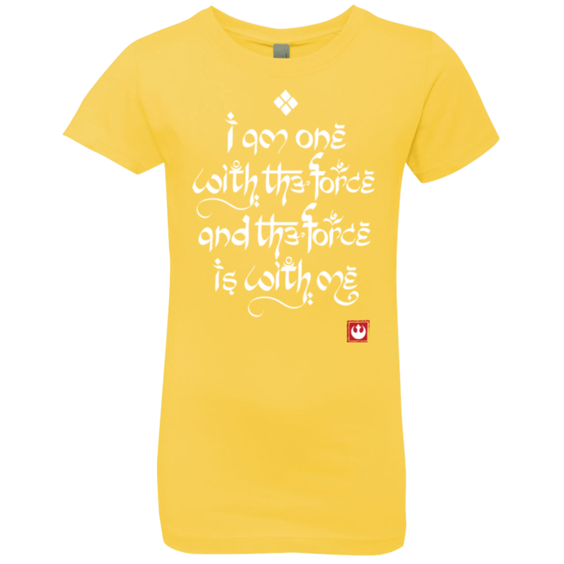 T-Shirts Vibrant Yellow / YXS Force Mantra White Girls Premium T-Shirt