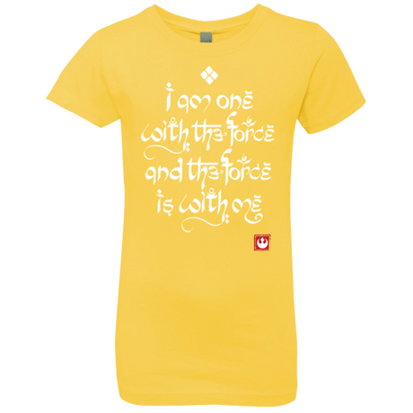 T-Shirts Vibrant Yellow / YXS Force Mantra White Girls Premium T-Shirt