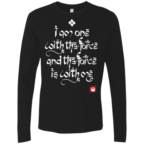 T-Shirts Black / Small Force Mantra White Men's Premium Long Sleeve