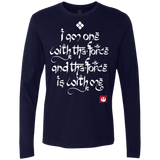 T-Shirts Midnight Navy / Small Force Mantra White Men's Premium Long Sleeve