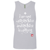 T-Shirts Heather Grey / Small Force Mantra White Men's Premium Tank Top
