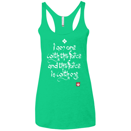 T-Shirts Envy / X-Small Force Mantra White Women's Triblend Racerback Tank