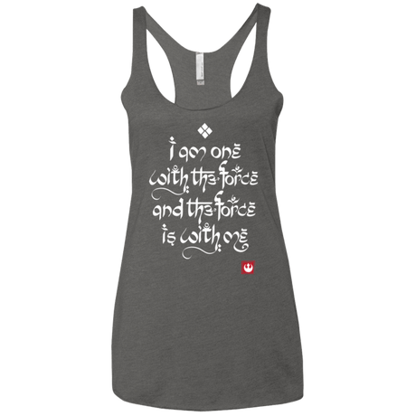 T-Shirts Premium Heather / X-Small Force Mantra White Women's Triblend Racerback Tank