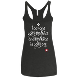 T-Shirts Vintage Black / X-Small Force Mantra White Women's Triblend Racerback Tank
