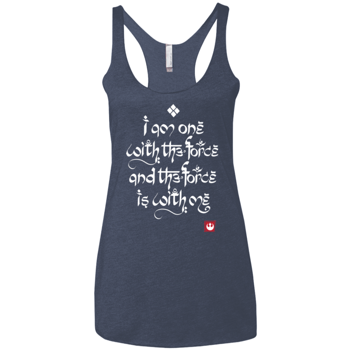 T-Shirts Vintage Navy / X-Small Force Mantra White Women's Triblend Racerback Tank