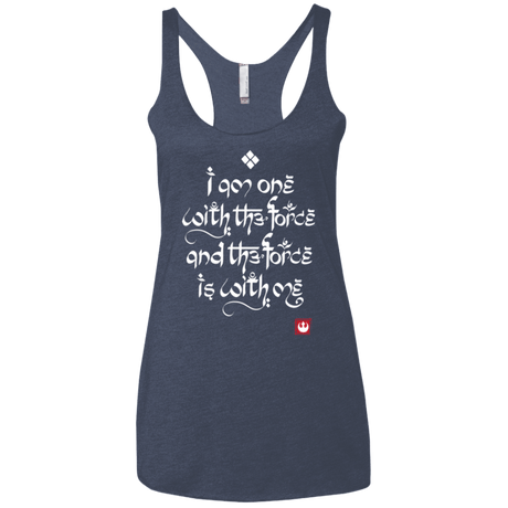 T-Shirts Vintage Navy / X-Small Force Mantra White Women's Triblend Racerback Tank