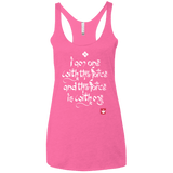 T-Shirts Vintage Pink / X-Small Force Mantra White Women's Triblend Racerback Tank