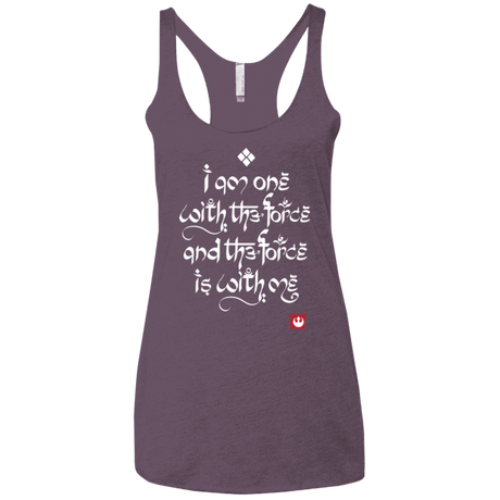T-Shirts Vintage Purple / X-Small Force Mantra White Women's Triblend Racerback Tank