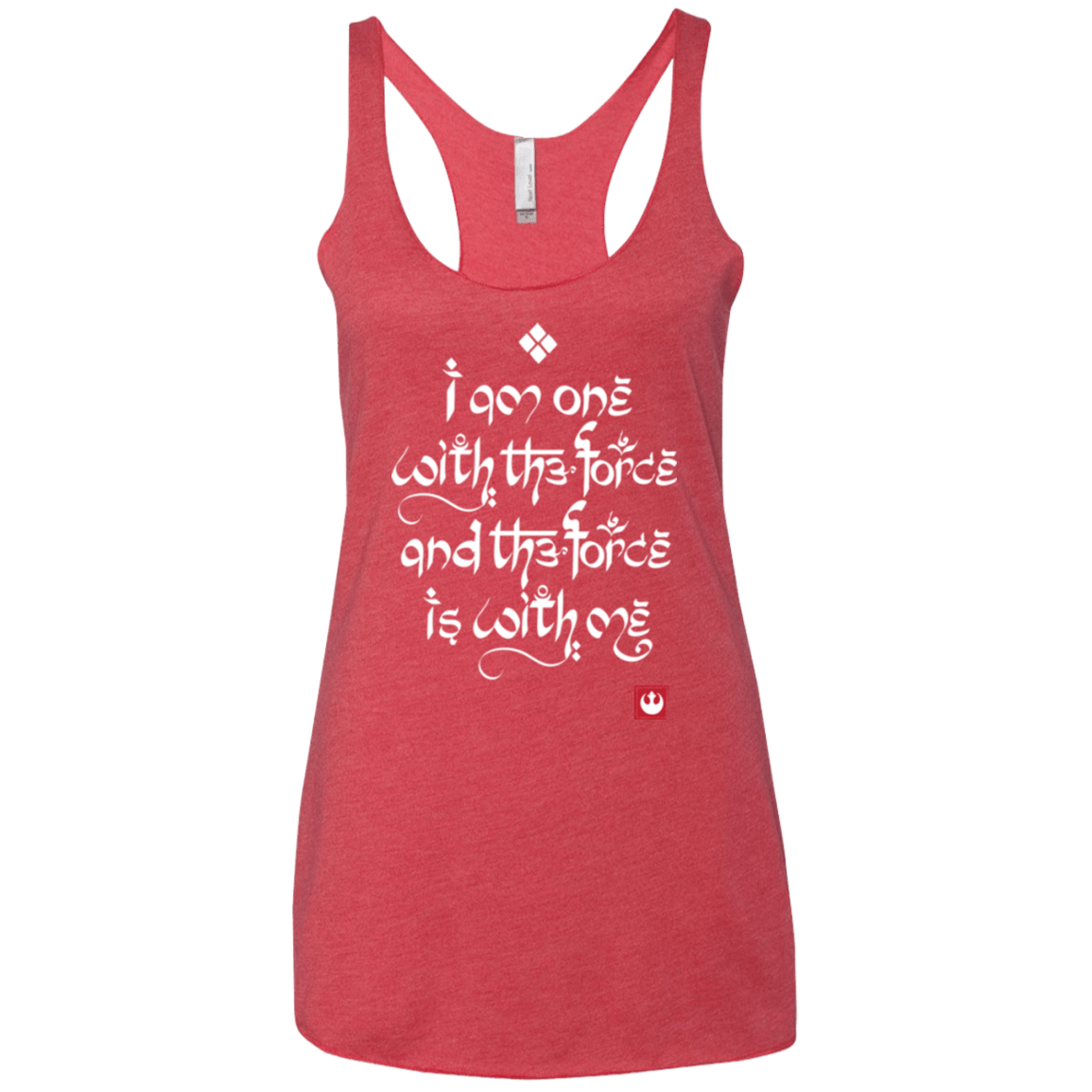 T-Shirts Vintage Red / X-Small Force Mantra White Women's Triblend Racerback Tank
