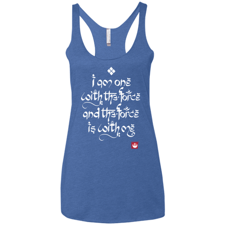 T-Shirts Vintage Royal / X-Small Force Mantra White Women's Triblend Racerback Tank