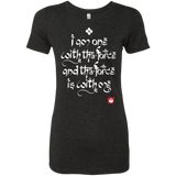 T-Shirts Vintage Black / Small Force Mantra White Women's Triblend T-Shirt