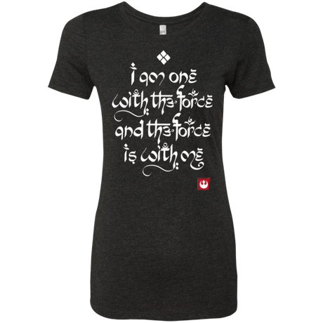 T-Shirts Vintage Black / Small Force Mantra White Women's Triblend T-Shirt