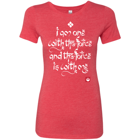 T-Shirts Vintage Red / Small Force Mantra White Women's Triblend T-Shirt