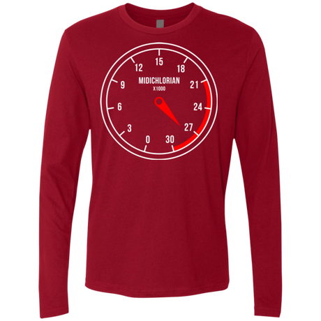 T-Shirts Cardinal / Small Force Meter Men's Premium Long Sleeve