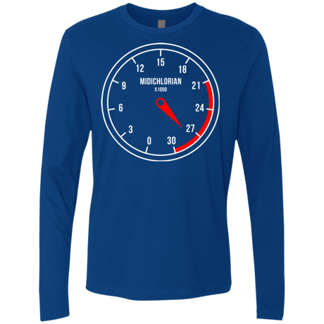 T-Shirts Royal / Small Force Meter Men's Premium Long Sleeve