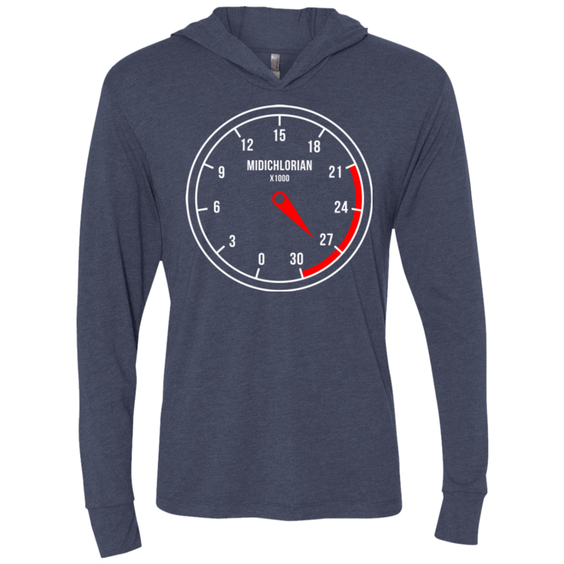 T-Shirts Vintage Navy / X-Small Force Meter Triblend Long Sleeve Hoodie Tee