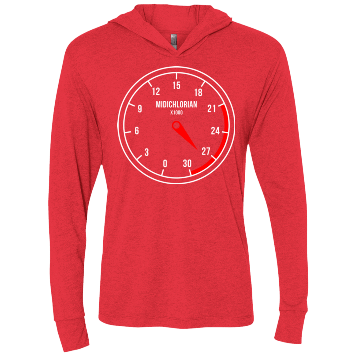 T-Shirts Vintage Red / X-Small Force Meter Triblend Long Sleeve Hoodie Tee