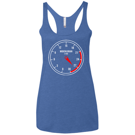T-Shirts Vintage Royal / X-Small Force Meter Women's Triblend Racerback Tank