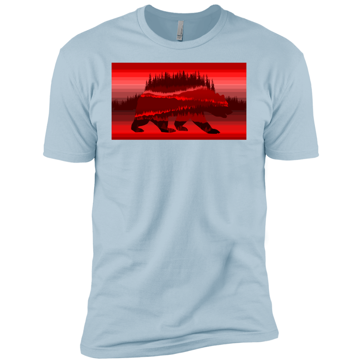 T-Shirts Light Blue / YXS Forest Bear Boys Premium T-Shirt