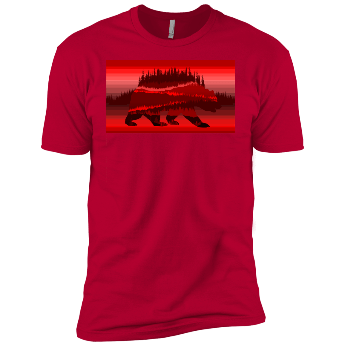 T-Shirts Red / YXS Forest Bear Boys Premium T-Shirt