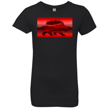 T-Shirts Black / YXS Forest Bear Girls Premium T-Shirt
