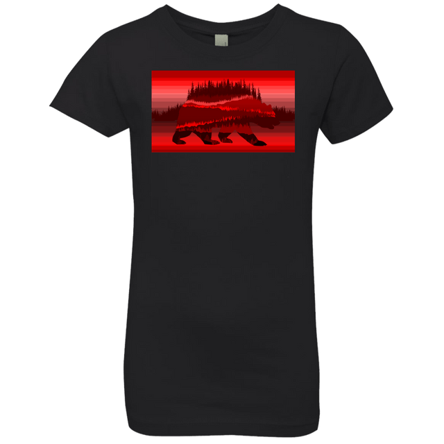 T-Shirts Black / YXS Forest Bear Girls Premium T-Shirt