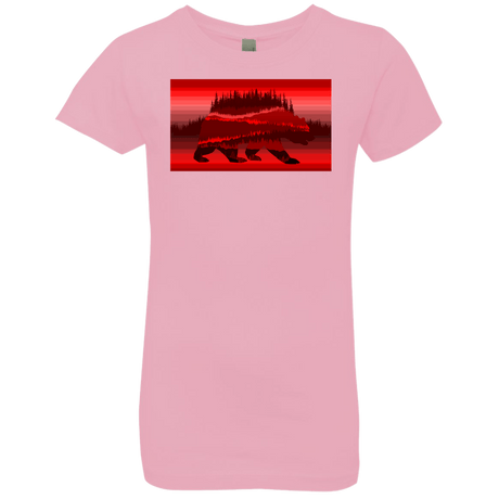 T-Shirts Light Pink / YXS Forest Bear Girls Premium T-Shirt