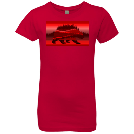 T-Shirts Red / YXS Forest Bear Girls Premium T-Shirt