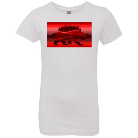 T-Shirts White / YXS Forest Bear Girls Premium T-Shirt