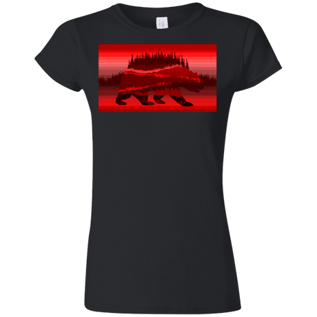 T-Shirts Black / S Forest Bear Junior Slimmer-Fit T-Shirt