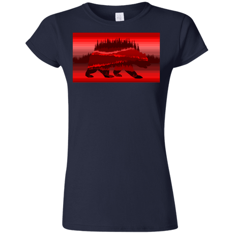 T-Shirts Navy / S Forest Bear Junior Slimmer-Fit T-Shirt