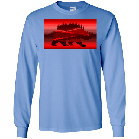 T-Shirts Carolina Blue / S Forest Bear Men's Long Sleeve T-Shirt