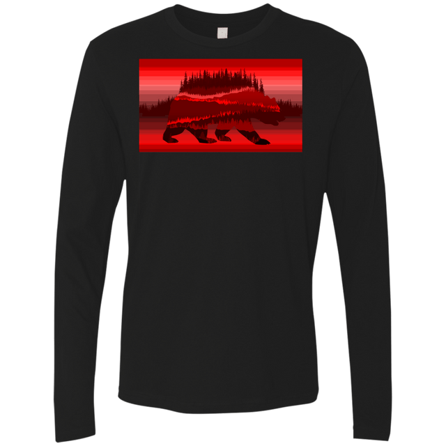 T-Shirts Black / S Forest Bear Men's Premium Long Sleeve