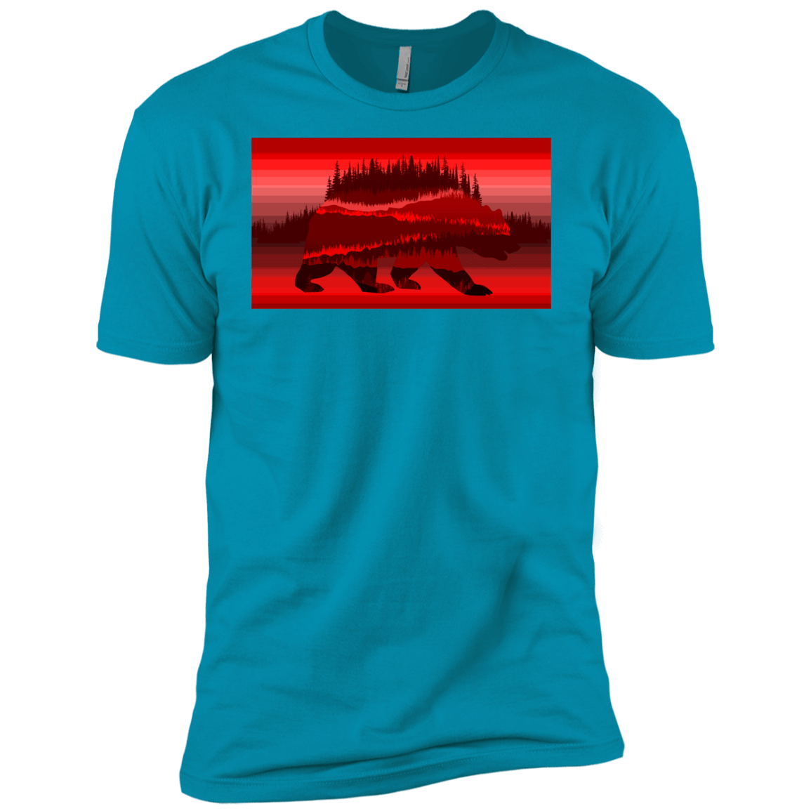 T-Shirts Turquoise / X-Small Forest Bear Men's Premium T-Shirt