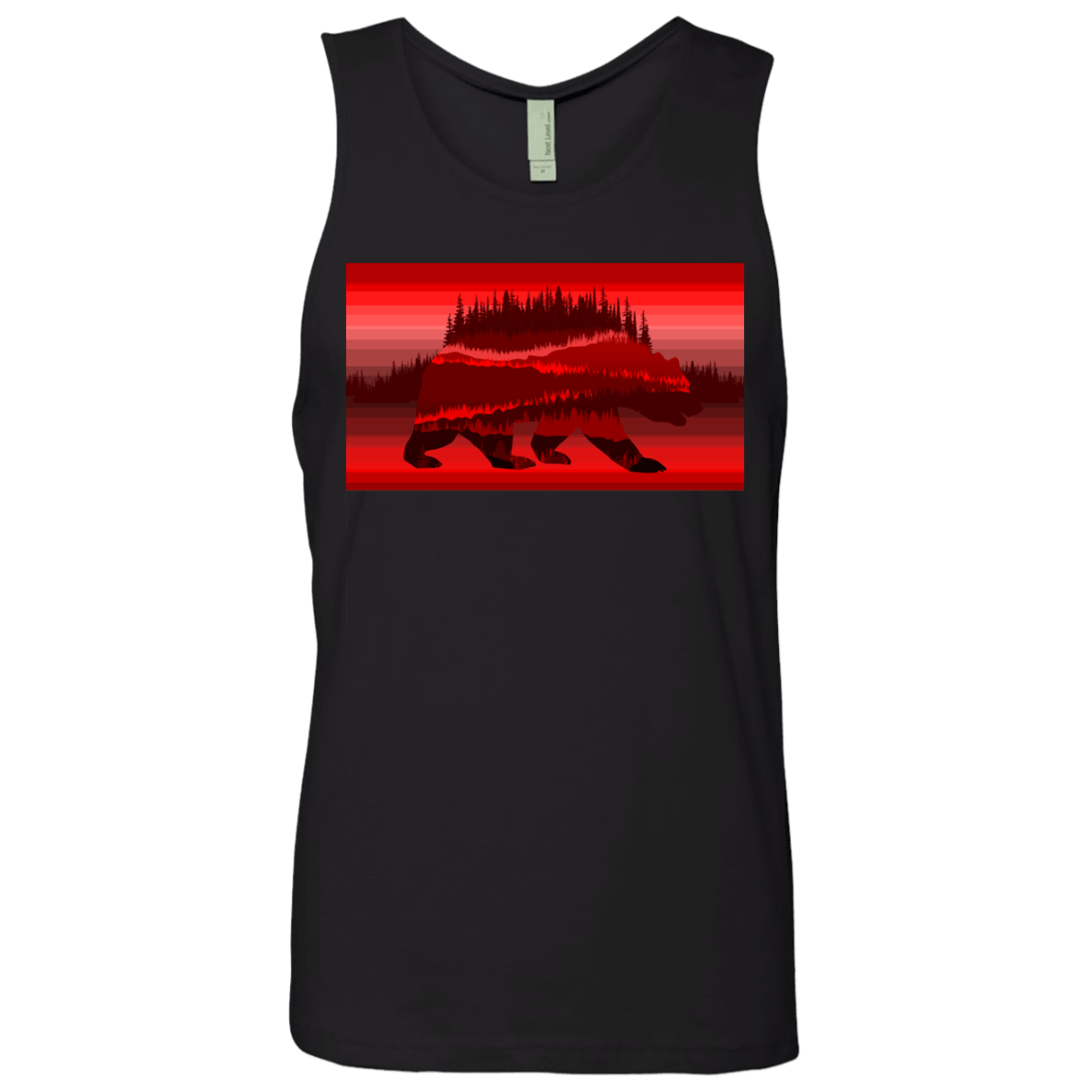 T-Shirts Black / S Forest Bear Men's Premium Tank Top