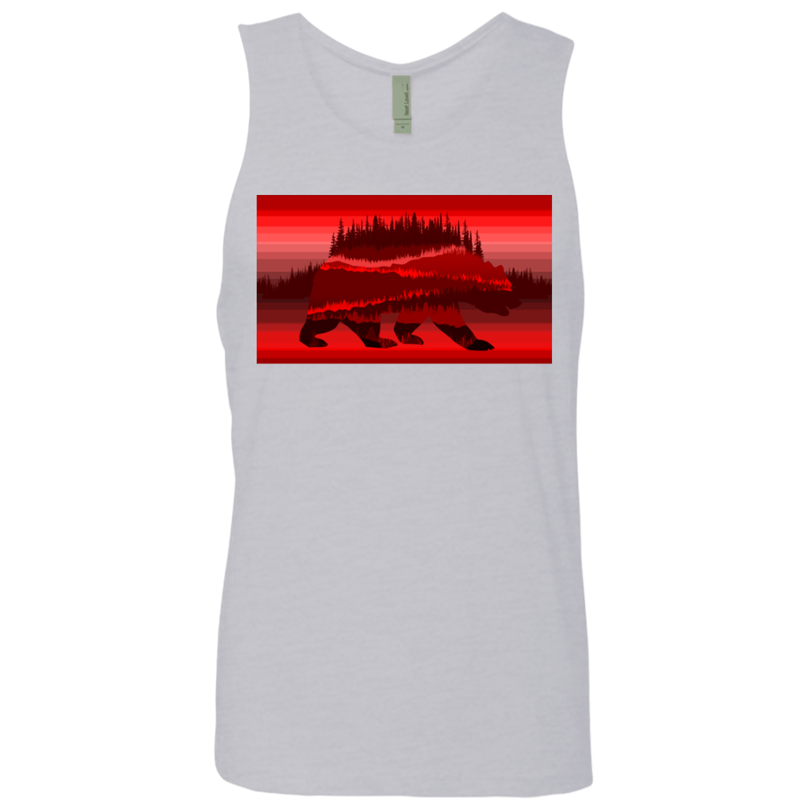 T-Shirts Heather Grey / S Forest Bear Men's Premium Tank Top