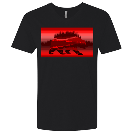 T-Shirts Black / X-Small Forest Bear Men's Premium V-Neck