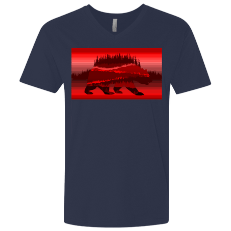 T-Shirts Midnight Navy / X-Small Forest Bear Men's Premium V-Neck