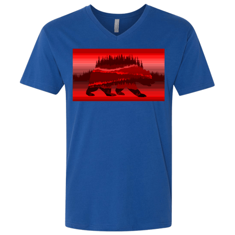 T-Shirts Royal / X-Small Forest Bear Men's Premium V-Neck
