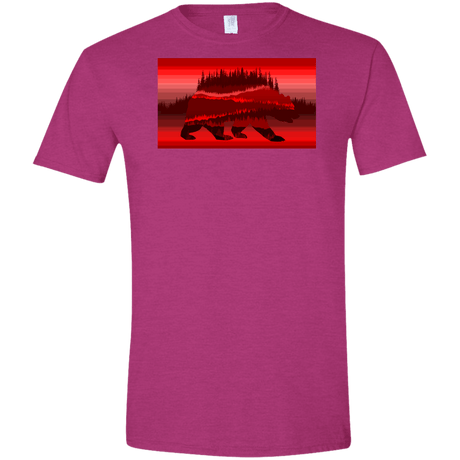 T-Shirts Antique Heliconia / S Forest Bear Men's Semi-Fitted Softstyle