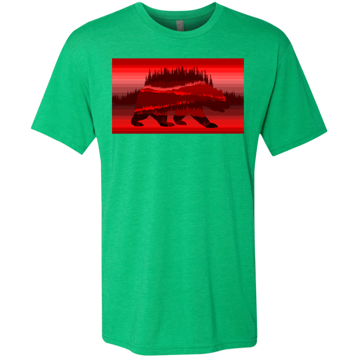 T-Shirts Envy / S Forest Bear Men's Triblend T-Shirt