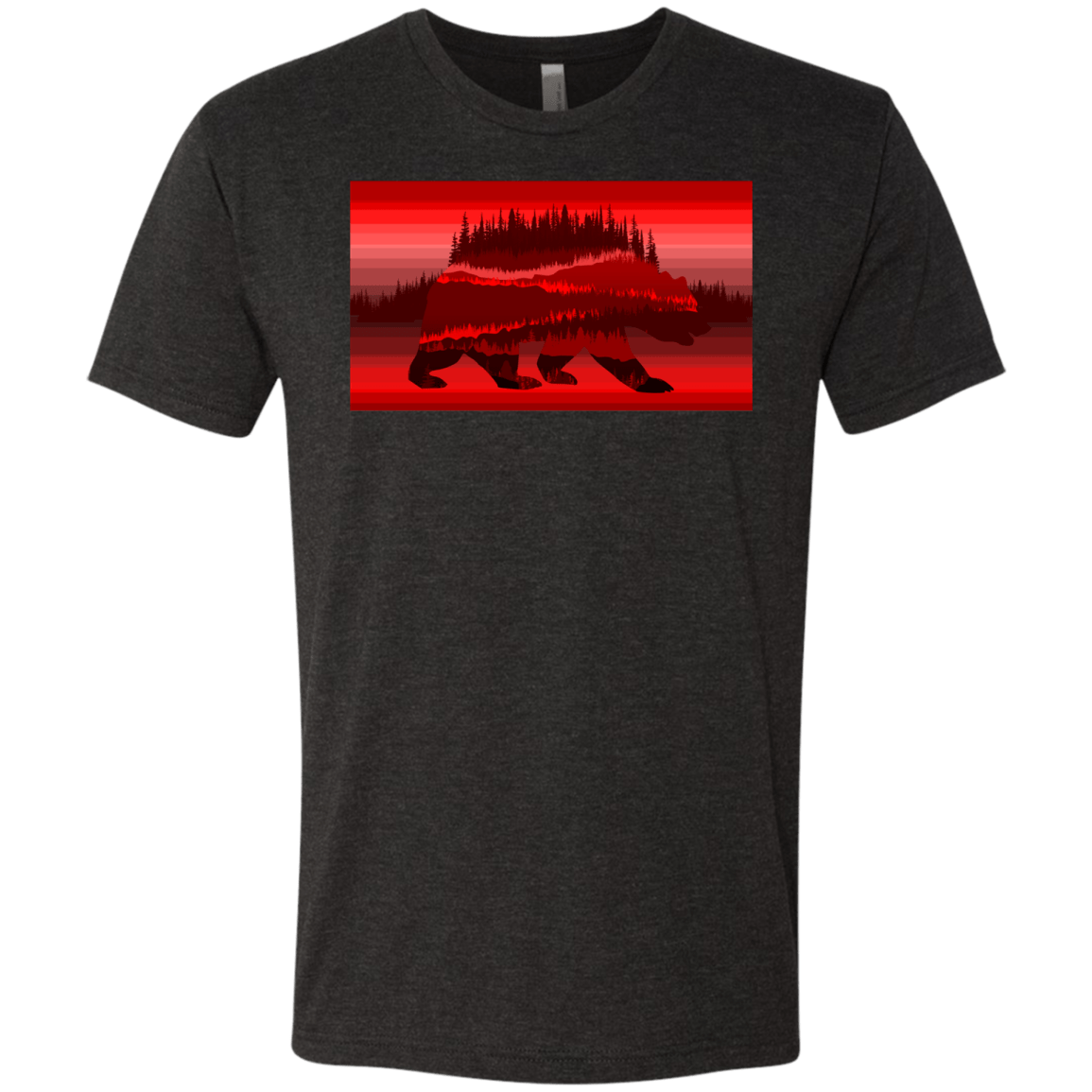T-Shirts Vintage Black / S Forest Bear Men's Triblend T-Shirt