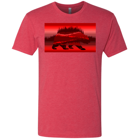 T-Shirts Vintage Red / S Forest Bear Men's Triblend T-Shirt