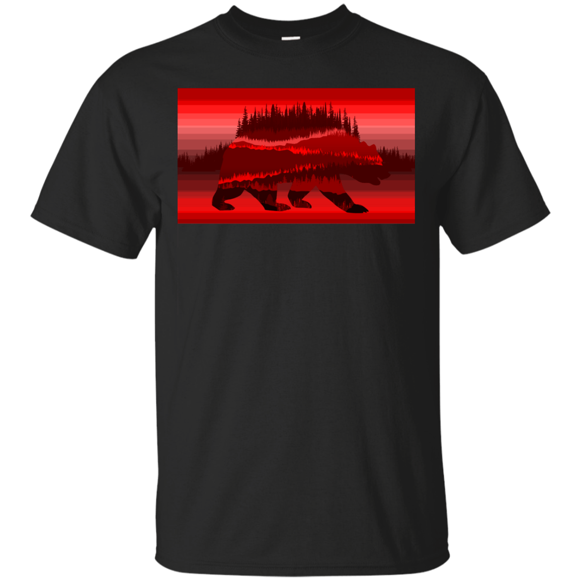 T-Shirts Black / S Forest Bear T-Shirt