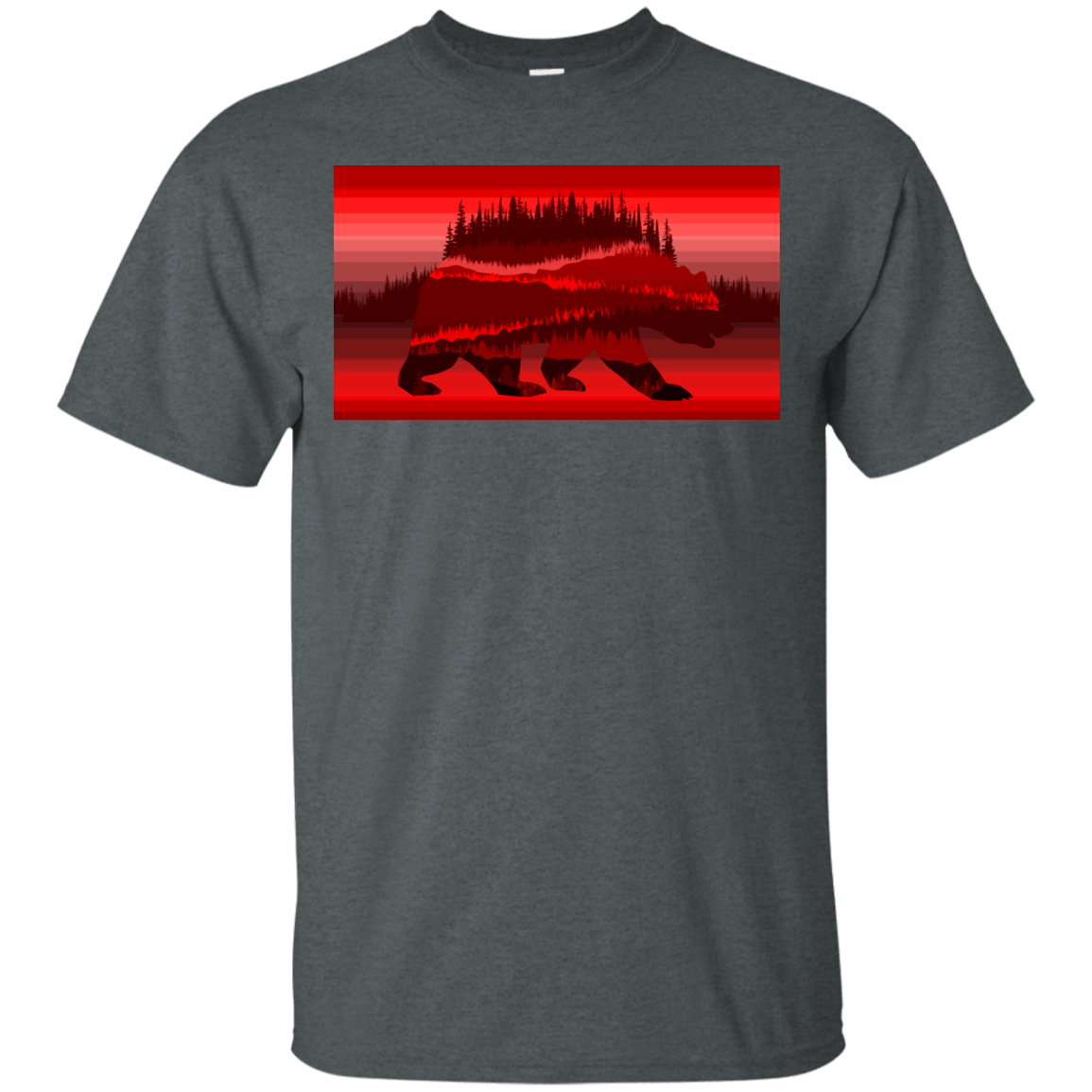 T-Shirts Dark Heather / S Forest Bear T-Shirt