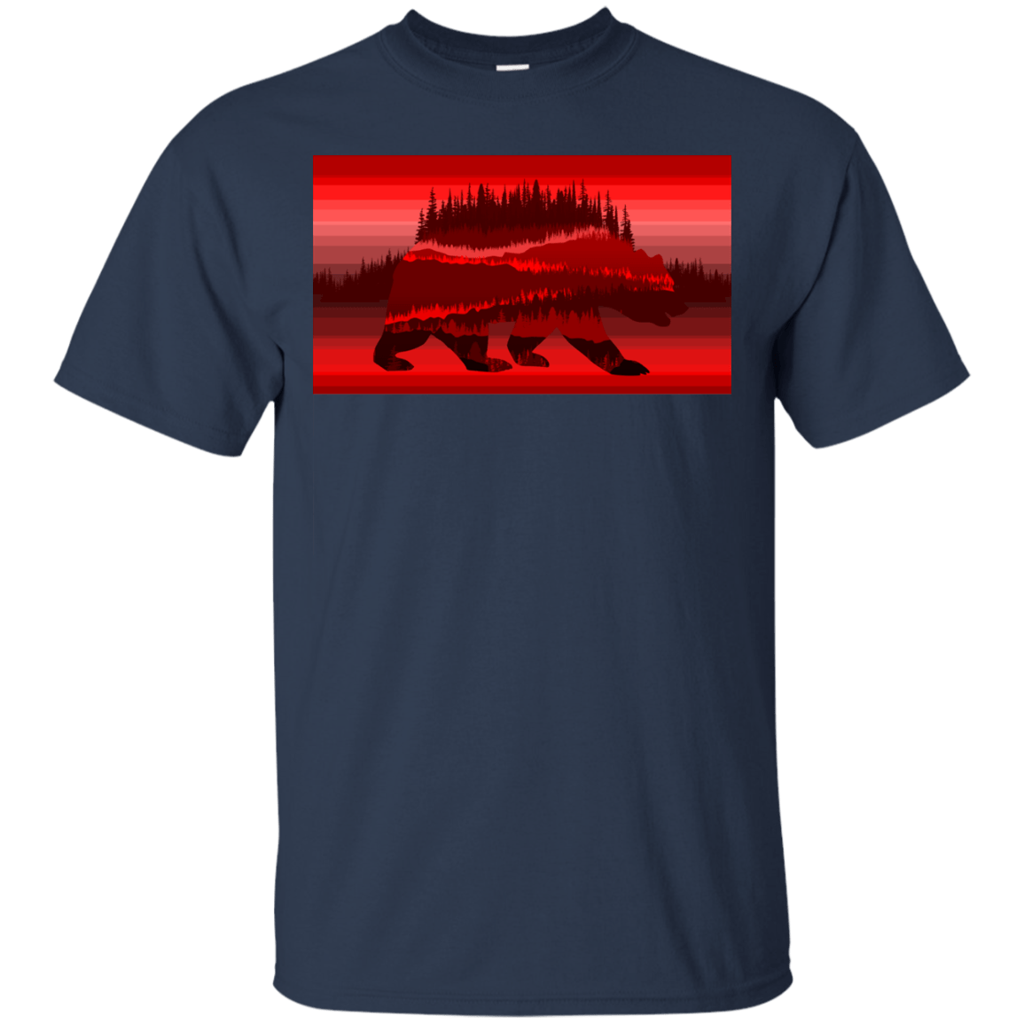 T-Shirts Navy / S Forest Bear T-Shirt