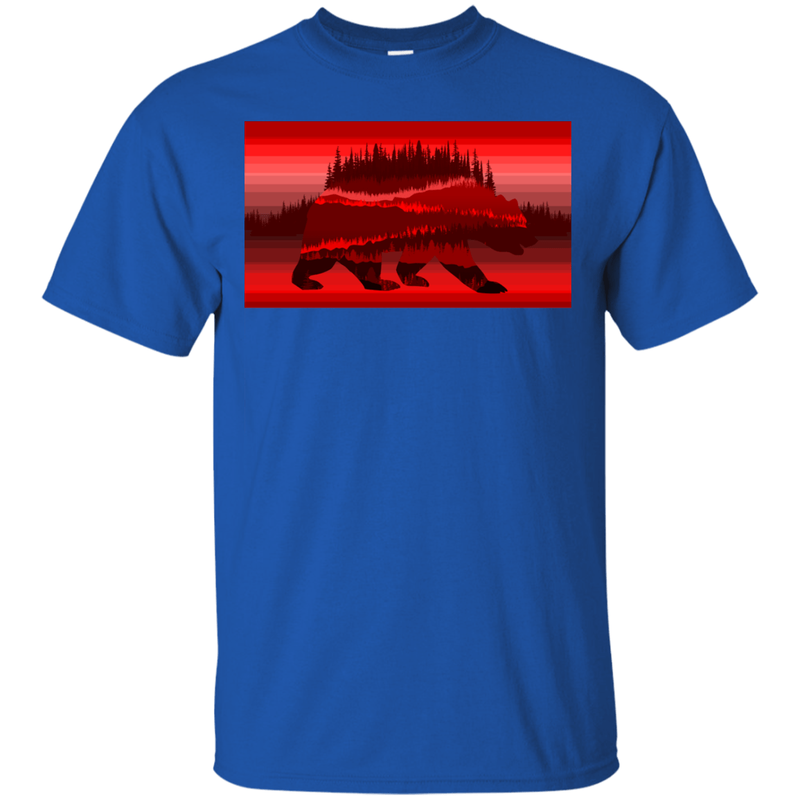 T-Shirts Royal / S Forest Bear T-Shirt