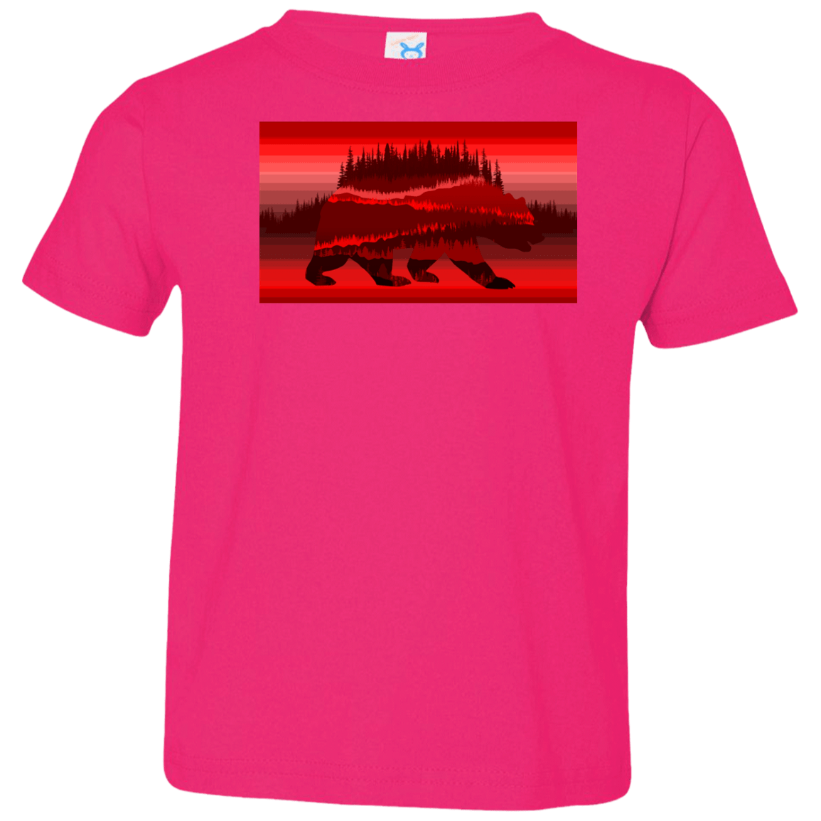 T-Shirts Hot Pink / 2T Forest Bear Toddler Premium T-Shirt